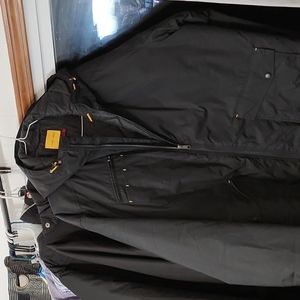 3xl black winter coat w/hood.